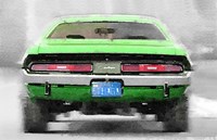 Dodge Challenger Rear Fine Art Print