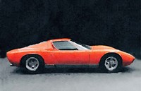 1971 Lamborghini Miura P400 S Fine Art Print