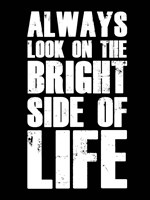 Bright Side of Life Black Fine Art Print