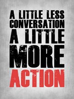 A Little More Action Grey Fine Art Print