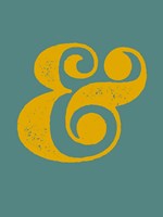 Ampersand Blue and Yellow Fine Art Print