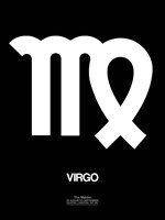 Virgo Zodiac Sign White Fine Art Print