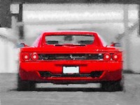 Ferrari F512 Rear Fine Art Print