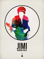 Jimi Watercolor Fine Art Print