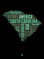 South Carolina Word Cloud 2 Fine Art Print