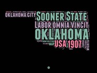 Oklahoma Word Cloud 1 Fine Art Print