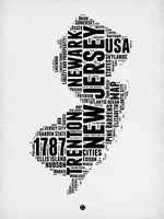 New Jersey Word Cloud 2 Fine Art Print