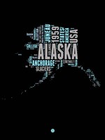 Alaska Word Cloud 1 Fine Art Print