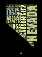 Nevada Word Cloud 1 Fine Art Print