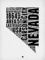 Nevada Word Cloud 2 Fine Art Print
