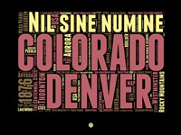 Denver Word Cloud 1 Fine Art Print