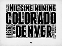 Denver Word Cloud 2 Fine Art Print
