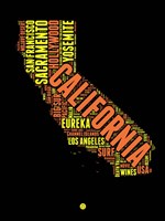 California Word Cloud 1 Fine Art Print