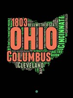 Ohio Word Cloud 1 Fine Art Print