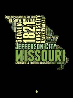 Missouri Word Cloud 1 Fine Art Print