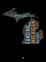 Michigan Word Cloud 1 Fine Art Print