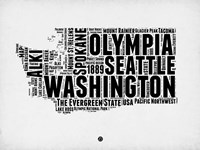 Washington Word Cloud 2 Fine Art Print