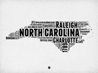 North Carolina Word Cloud 2 Fine Art Print