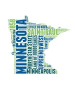 Minnesota Word Cloud Map Fine Art Print