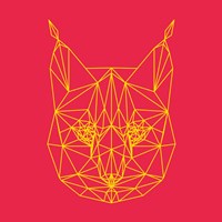 Bobcat Polygon 2 Fine Art Print