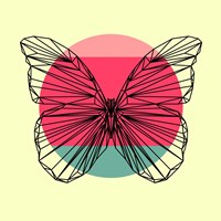 Butterfly and Sunset Fine Art Print