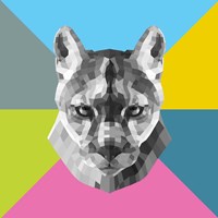 Party Mountain Lion Fine Art Print