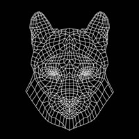 Mountain Lion Black Mesh Fine Art Print