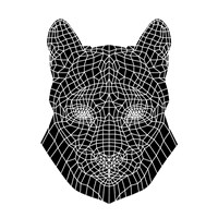 Mountain Lion Mesh Fine Art Print