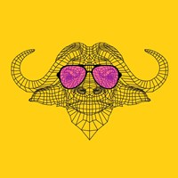 Buffalo in Pink Glasses Fine Art Print