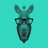 Zebra in Glasses Fine Art Print
