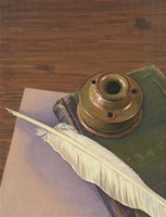 Ink Well And Quill Fine Art Print