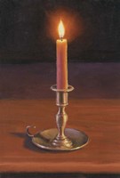 Single Candle Fine Art Print