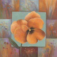 Orange Patchwork Fine Art Print