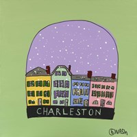 Charleston Snow Globe Fine Art Print