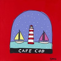 Cape Cod Snow Globe Fine Art Print