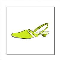 Green Sandal 1 Fine Art Print
