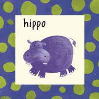 Hippo with Border Fine Art Print