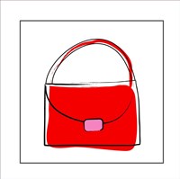Red Purse Fine Art Print
