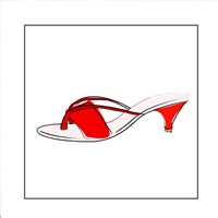 Red Sandal Fine Art Print