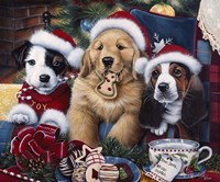 Sawry Santa Paws Fine Art Print