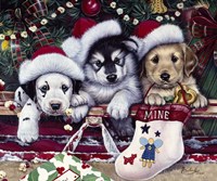 A Tail Wagging Christmas Fine Art Print