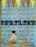 Congratulations Bird Fine Art Print