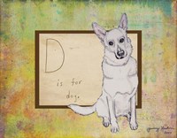 D is For Dog Fine Art Print