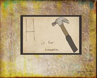 H is For Hammer Fine Art Print