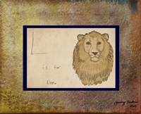 L is For Lion Fine Art Print