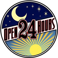 Open 24 Hours Fine Art Print