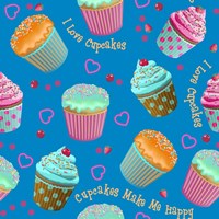Cupcake Blue Fine Art Print