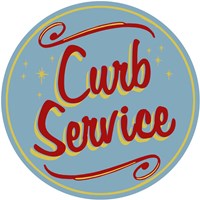 Curb Service Round Fine Art Print