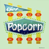 Popcorn Get Here Fine Art Print