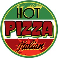 Hot Pizza Round Fine Art Print